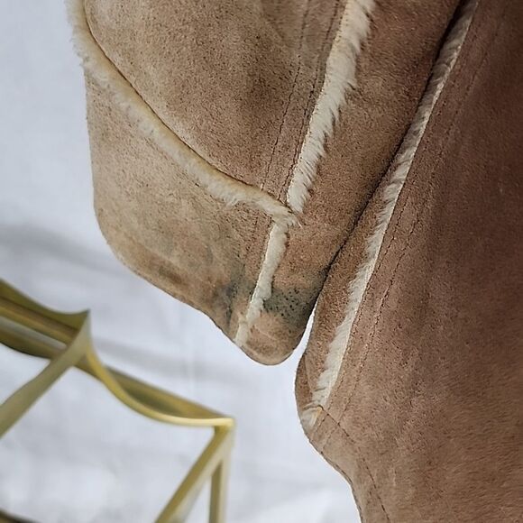 Vintage Cabin Core Leather P.B.D. Coat Shearling Rancher Marlboro - Picture 7 of 16